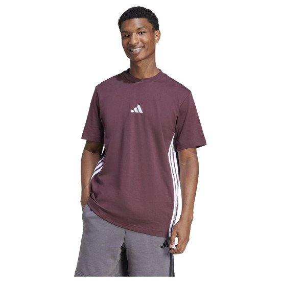 Adidas Ανδρική κοντομάνικη μπλούζα Essentials 3-Stripes Single Jersey Tee